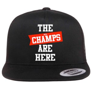 The Champs Are Here Fantasy Winner Flat Bill Trucker Hat