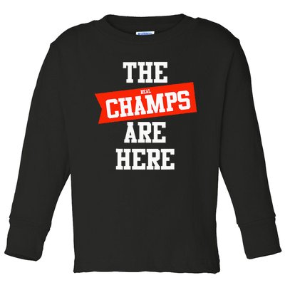 The Champs Are Here Fantasy Winner Toddler Long Sleeve Shirt