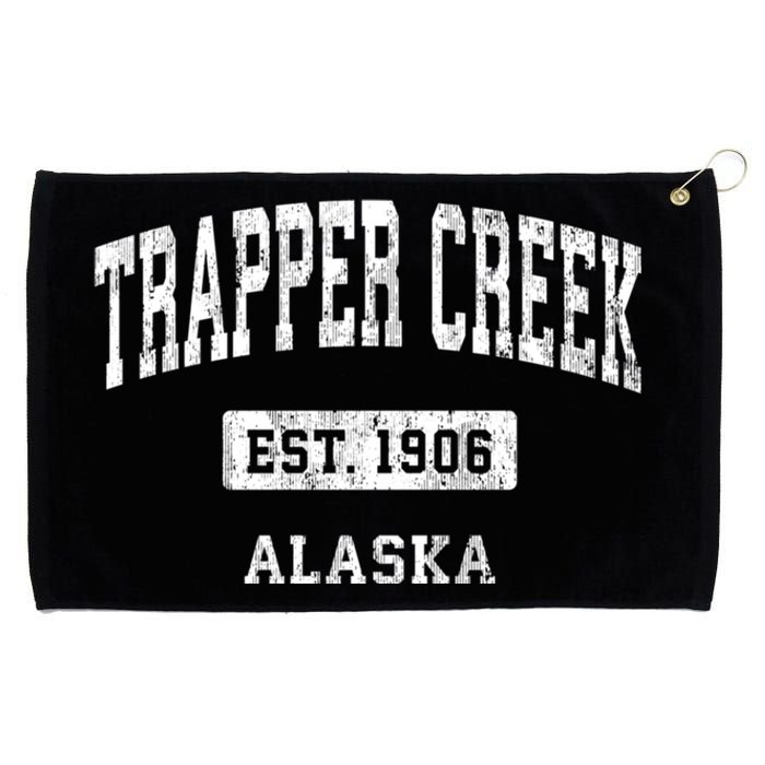 Trapper Creek Alaska Ak Vintage Sports Established Grommeted Golf Towel