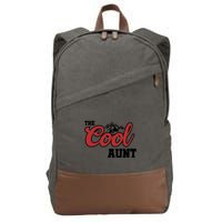 The Cool Aunt Funny Family Beer Lover Joke Cotton Canvas Backpack