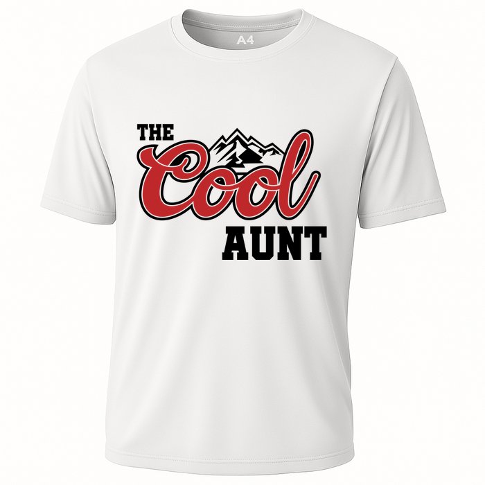 The Cool Aunt Funny Family Beer Lover Joke Cooling Performance Crew T-Shirt