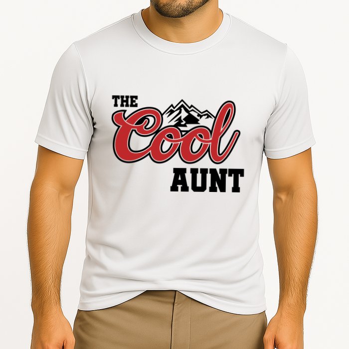 The Cool Aunt Funny Family Beer Lover Joke Cooling Performance Crew T-Shirt