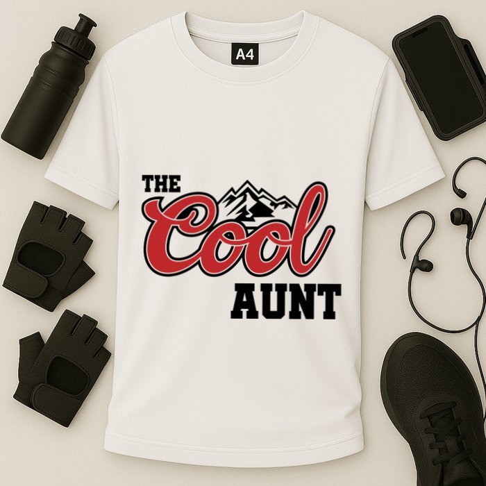 The Cool Aunt Funny Family Beer Lover Joke Cooling Performance Crew T-Shirt
