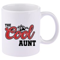The Cool Aunt Funny Family Beer Lover Joke 11oz C Handle Ceramic Mug