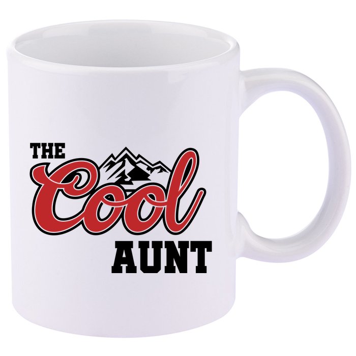 The Cool Aunt Funny Family Beer Lover Joke 11oz C Handle Ceramic Mug