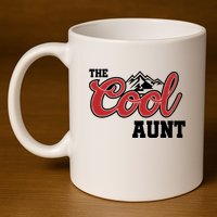 The Cool Aunt Funny Family Beer Lover Joke 11oz C Handle Ceramic Mug
