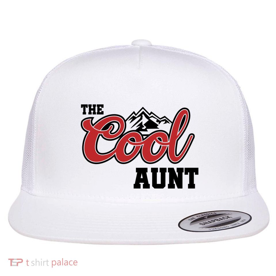 The Cool Aunt Funny Family Beer Lover Joke Flatbill Hat