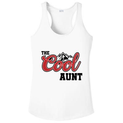 The Cool Aunt Funny Family Beer Lover Joke Ladies PosiCharge Competitor Racerback Tank