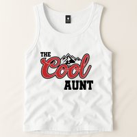 The Cool Aunt Funny Family Beer Lover Joke Tank Top