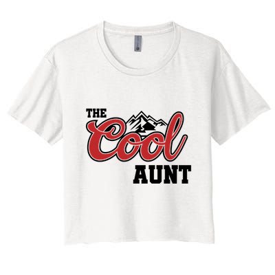The Cool Aunt Funny Family Beer Lover Joke Crop Top