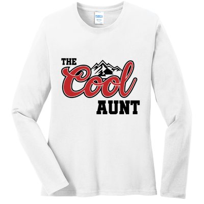 The Cool Aunt Funny Family Beer Lover Joke Ladies Long Sleeve Shirt