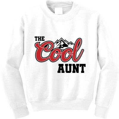 The Cool Aunt Funny Family Beer Lover Joke Kids Sweatshirt