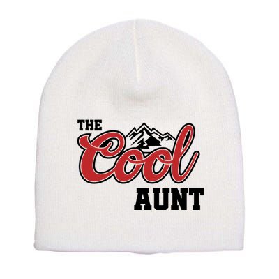 The Cool Aunt Funny Family Beer Lover Joke Short Acrylic Beanie