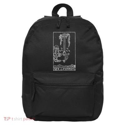 Tarot Cards Ace Of Swords Occult Design 16 in Basic Backpack