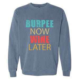 Teal Coral And Yellow Burpee Now Wine Later Adl005b Gift Garment-Dyed Sweatshirt