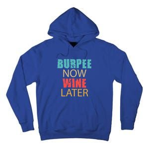 Teal Coral And Yellow Burpee Now Wine Later Adl005b Gift Tall Hoodie