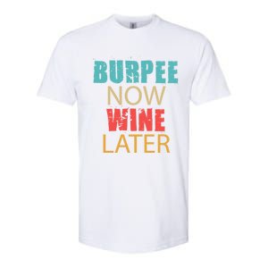 Teal Coral And Yellow Burpee Now Wine Later Adl005b Gift Softstyle CVC T-Shirt