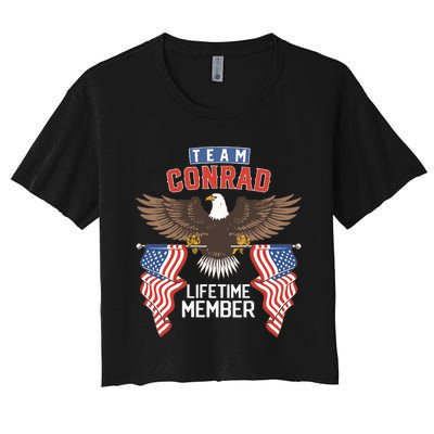 Team Conrad American Eagle Women's Crop Top Tee