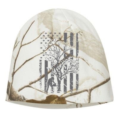 Tree Cutter American Flag Chainsaw Operator Arborist Patriot Kati - Camo Knit Beanie