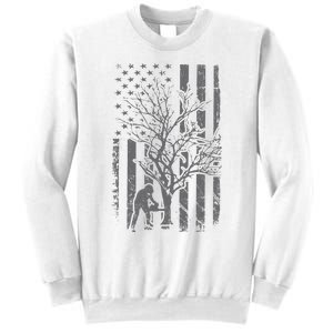 Tree Cutter American Flag Chainsaw Operator Arborist Patriot Sweatshirt