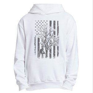 Tree Cutter American Flag Chainsaw Operator Arborist Patriot Urban Pullover Hoodie