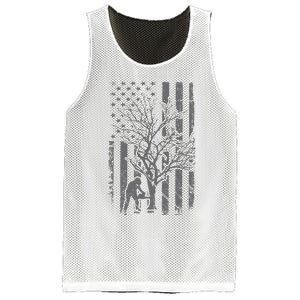 Tree Cutter American Flag Chainsaw Operator Arborist Patriot Mesh Reversible Basketball Jersey Tank