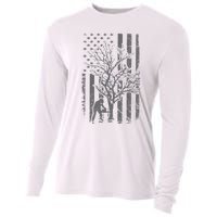 Tree Cutter American Flag Chainsaw Operator Arborist Patriot Cooling Performance Long Sleeve Crew