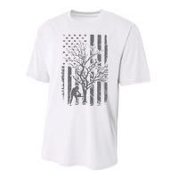 Tree Cutter American Flag Chainsaw Operator Arborist Patriot Performance Sprint T-Shirt