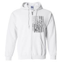 Tree Cutter American Flag Chainsaw Operator Arborist Patriot Full Zip Hoodie