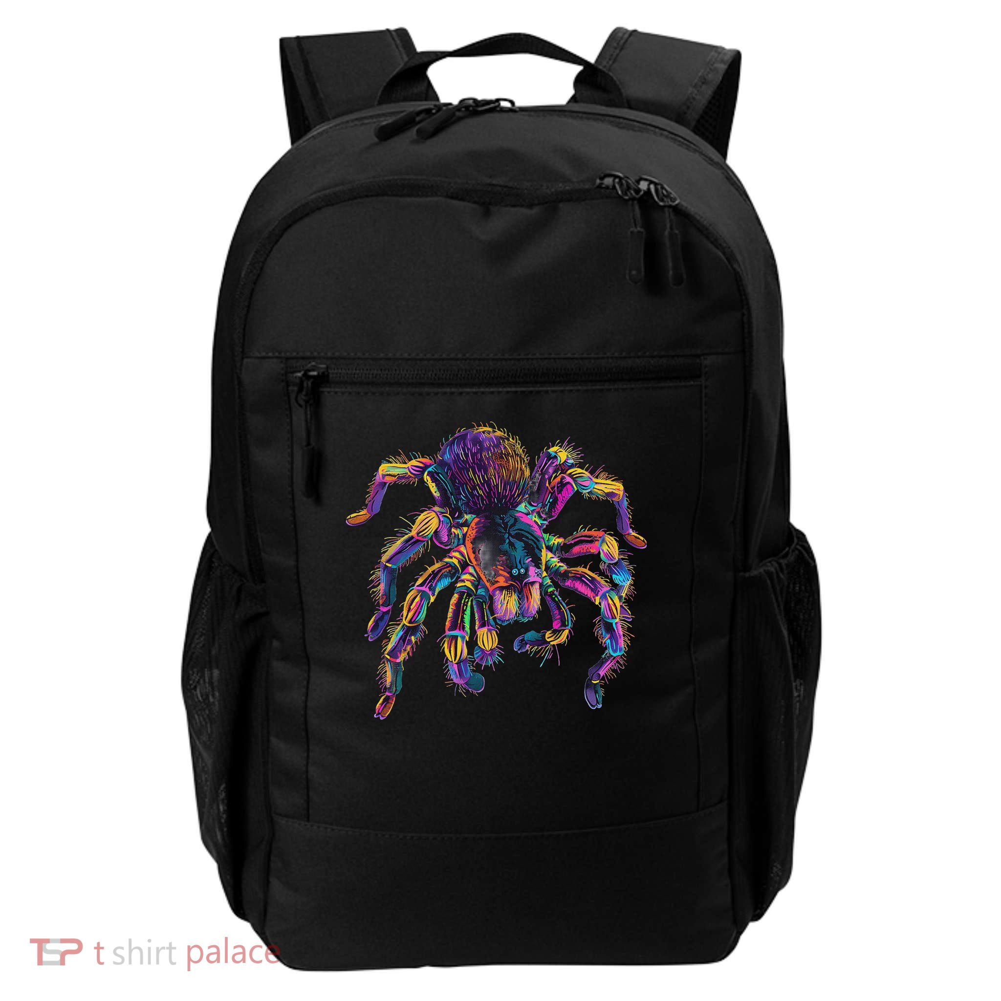 Tarantula Colourful Artwork Tarantula Lover Animal Art Daily Commute Backpack