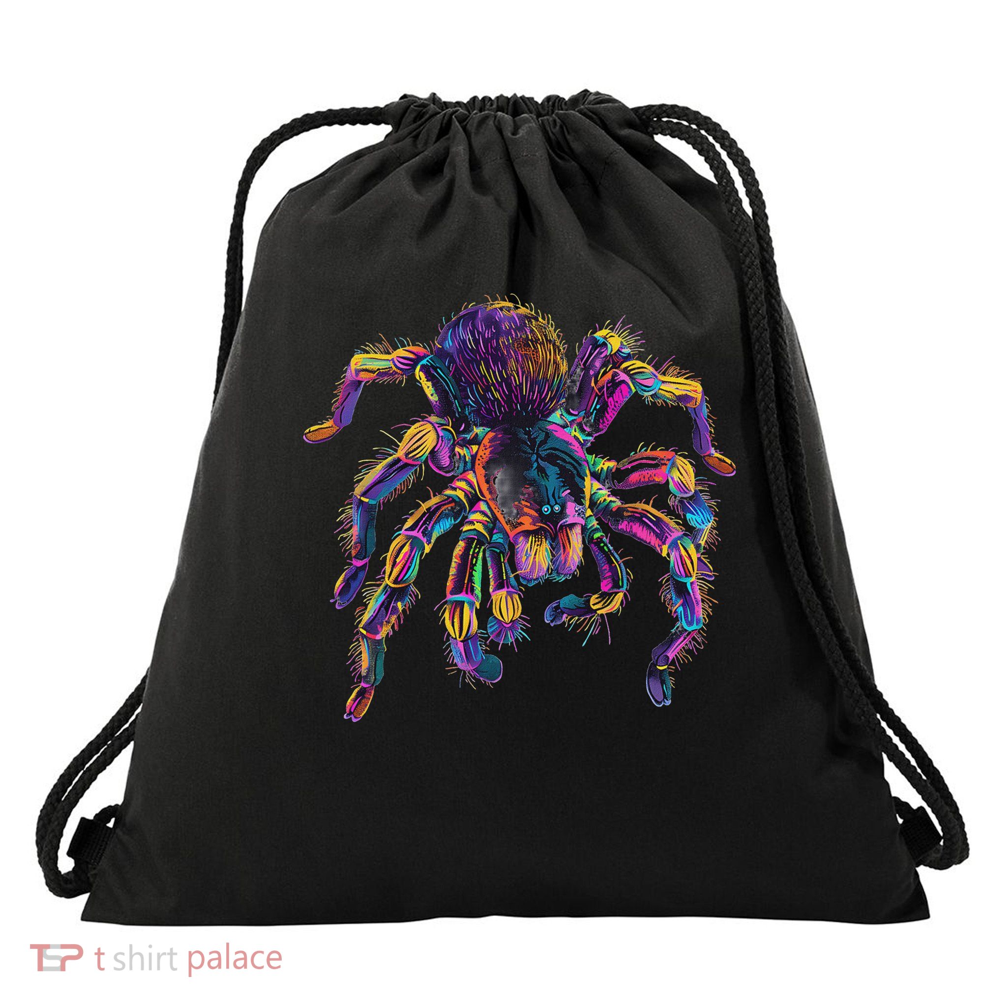 Tarantula Colourful Artwork Tarantula Lover Animal Art Drawstring Bag