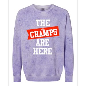 The Champs Are Here Fantasy Winner Colorblast Crewneck Sweatshirt