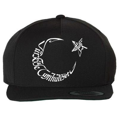 Turkiye Cumhuriyeti Ataturk Wool Snapback Cap