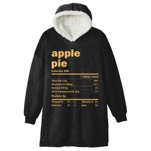 Thanksgiving Christmas Apple Pie Nutritional Facts  Hooded Wearable Blanket