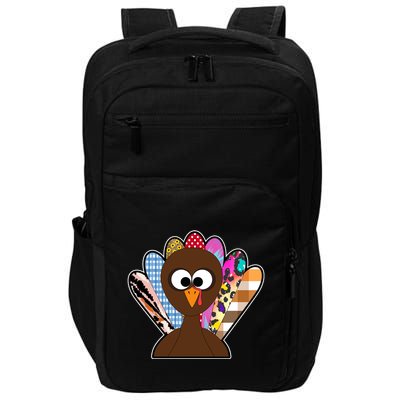 Turkey Colorful Abstract Thanksgiving Impact Tech Backpack