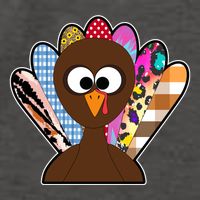 Turkey Colorful Abstract Thanksgiving Vector Backpack