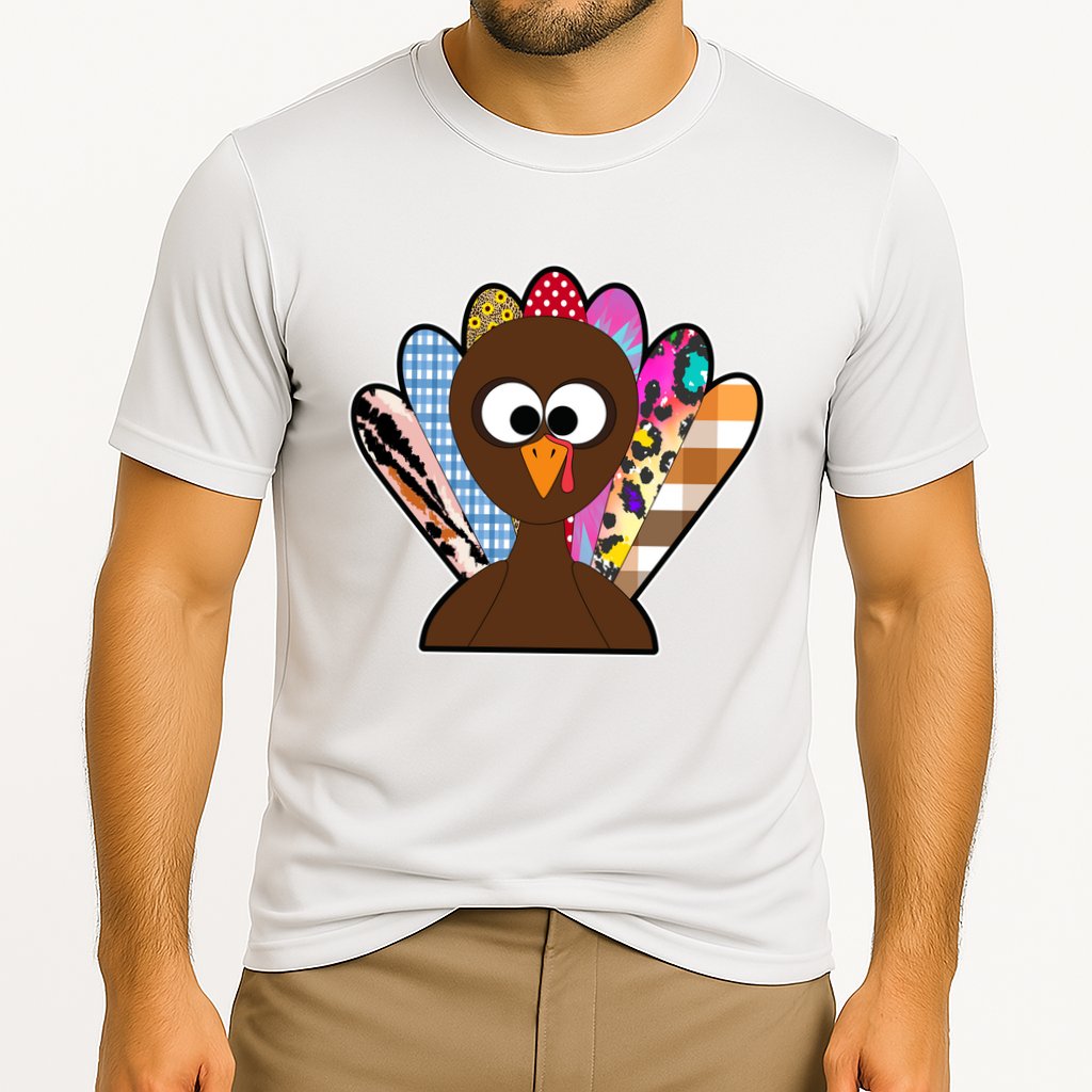 Turkey Colorful Abstract Thanksgiving Performance Shirt