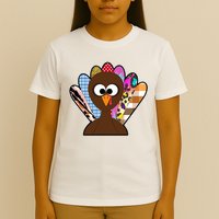 Turkey Colorful Abstract Thanksgiving T-Shirt