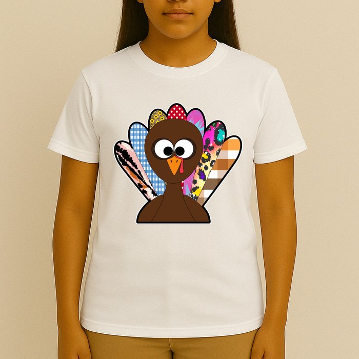Turkey Colorful Abstract Thanksgiving T-Shirt