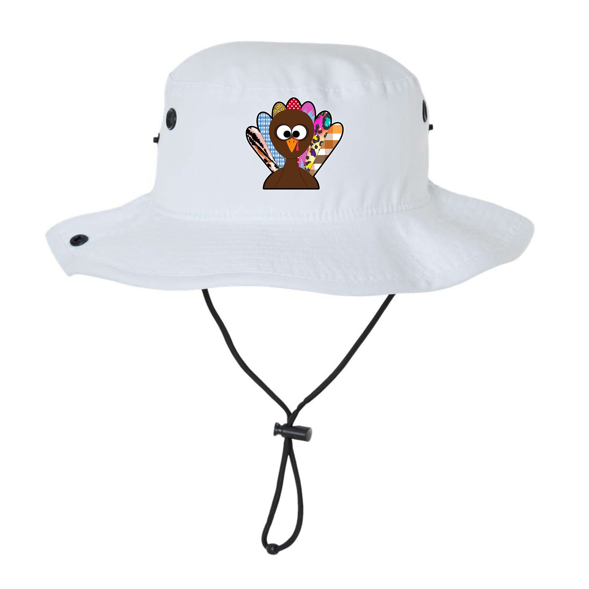 Turkey Colorful Abstract Thanksgiving Bucket Hat