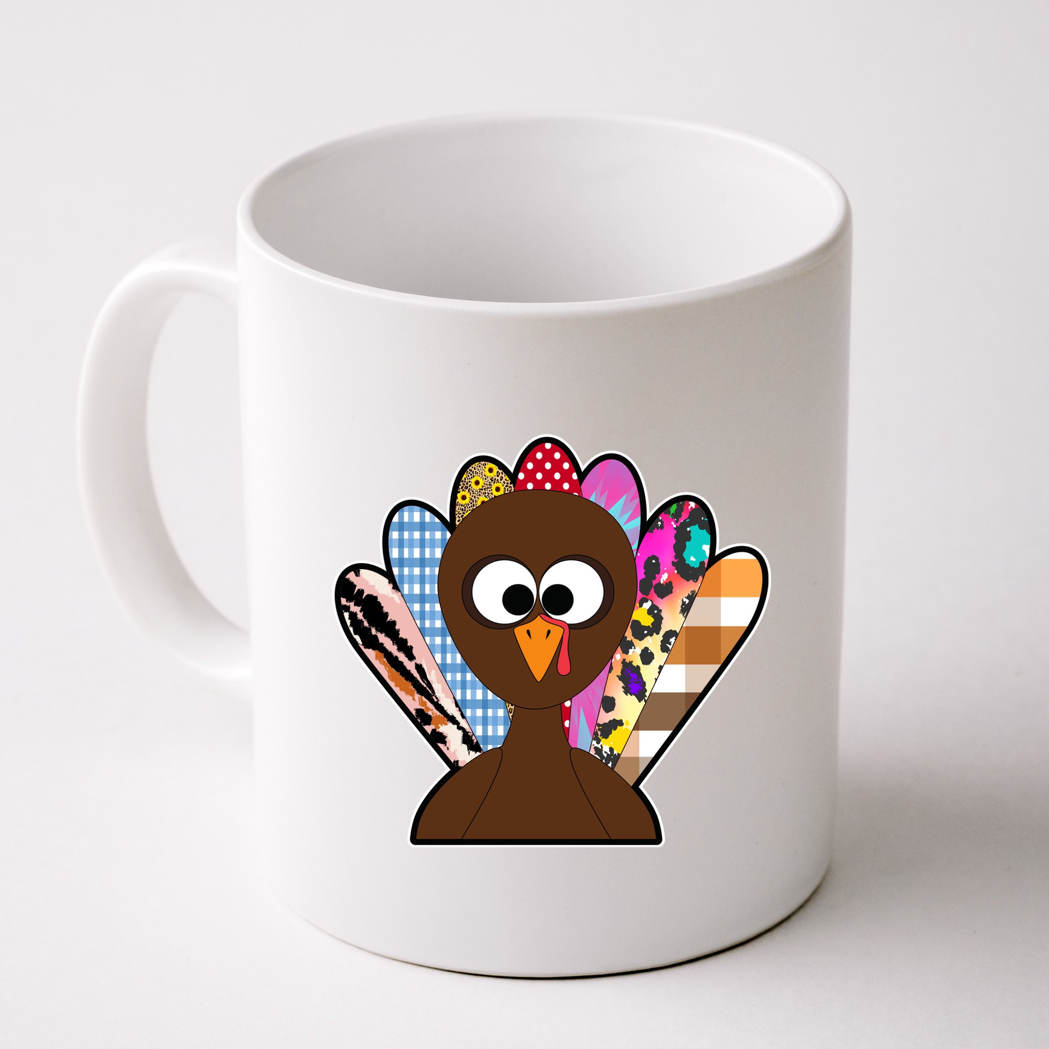 Turkey Colorful Abstract Thanksgiving Mug