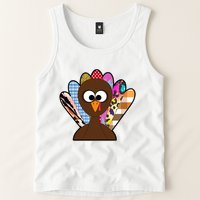 Turkey Colorful Abstract Thanksgiving Tank Top