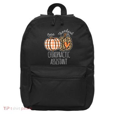 Thankful Chiropractic Assistant Cute Thanksgiving 16 in Basic Backpack