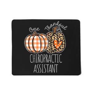 Thankful Chiropractic Assistant Cute Thanksgiving Mousepad