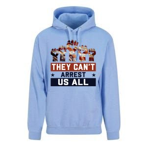 They Can't Arrest Us All Trump 2024 Unisex Surf Hoodie