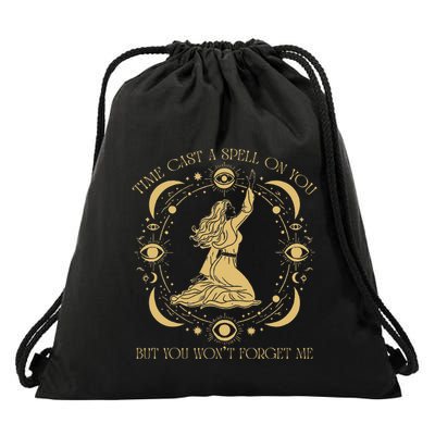 Time Cast A Spell On You Graphic But You WonT Forget Me Drawstring Bag