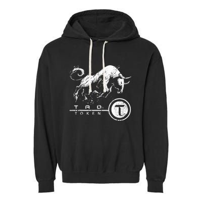 Tao Coin Bittensor Token In A Blockchain Crypto Bullrun Garment-Dyed Fleece Hoodie