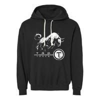 Tao Coin Bittensor Token In A Blockchain Crypto Bullrun Garment-Dyed Fleece Hoodie
