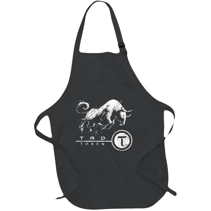 Tao Coin Bittensor Token In A Blockchain Crypto Bullrun Full-Length Apron With Pockets