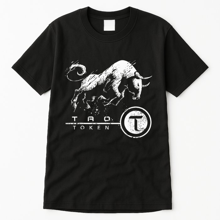 Tao Coin Bittensor Token In A Blockchain Crypto Bullrun Tall T-Shirt